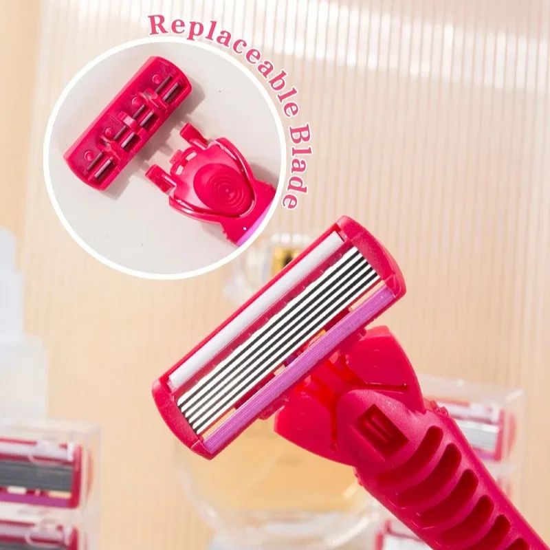 Safety Razor Handle - 1 Saplı + 18 Bıçaklı/ Kadınlar