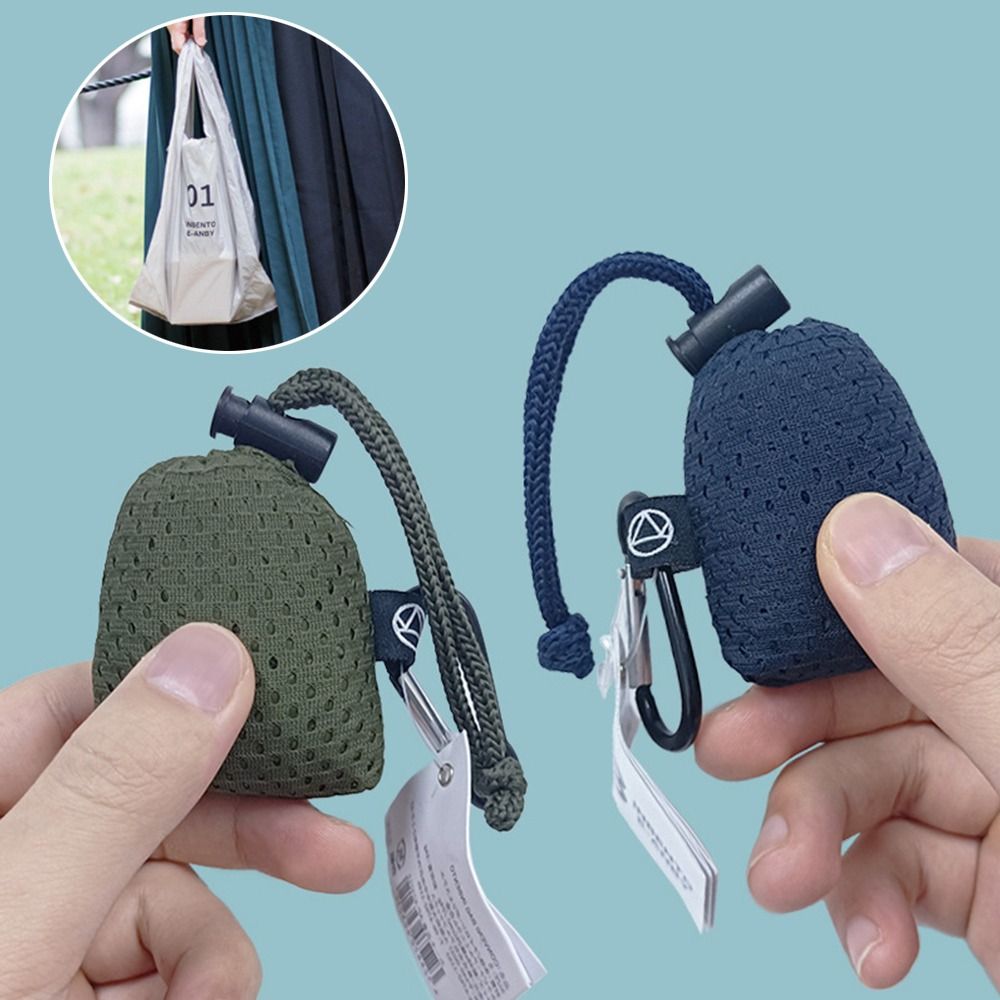 Reusable Bag - Taşınabilir Naylon Katlanabilir Alışveriş Çantası, Elde
