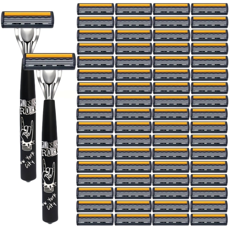 Safety Razor Handle - Metal Saplı Manuel Profesyonel Yüz Bakım