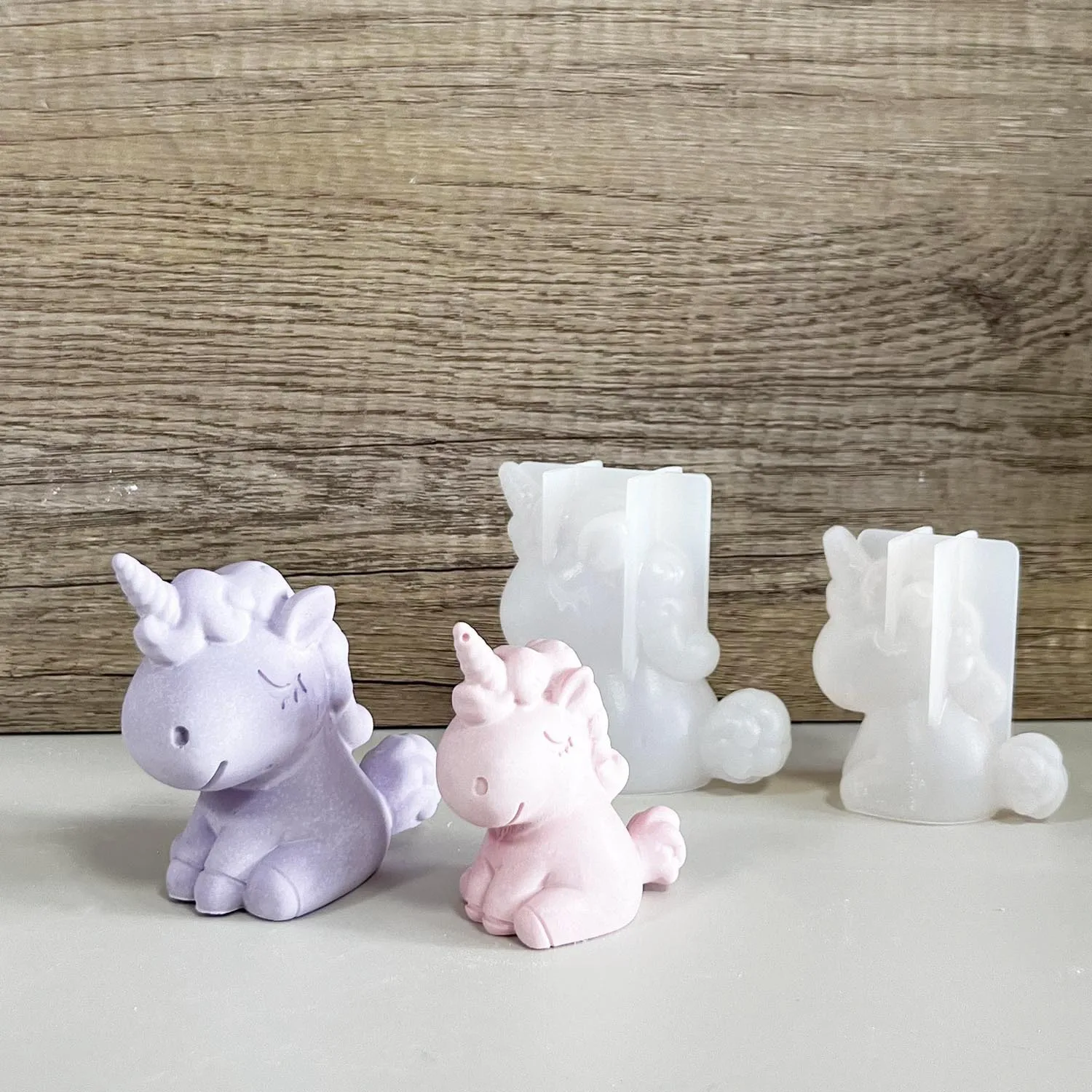 Eco Soap - 3D Geometrik Silikon Unicorn Kedi Geyik
