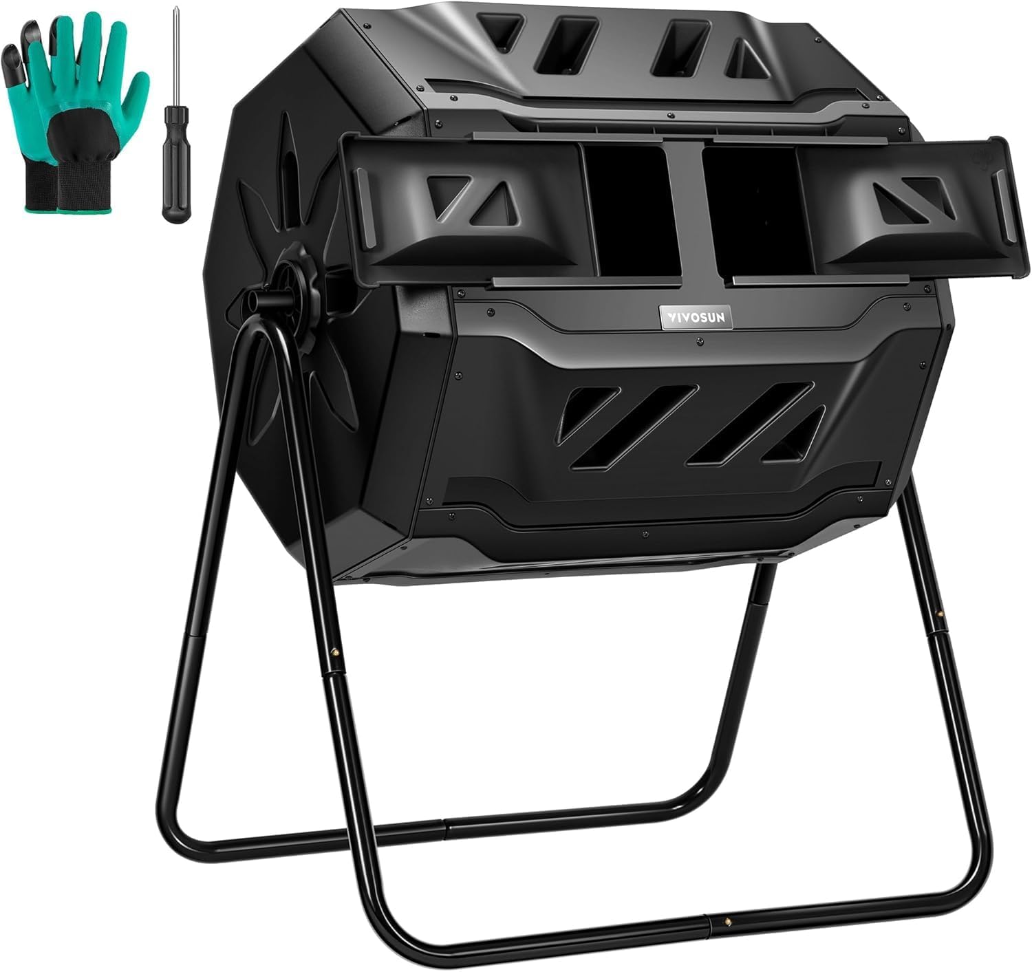 Compost Bin - VIVOSUN Dış Mekan Döner Kompost Kabı,