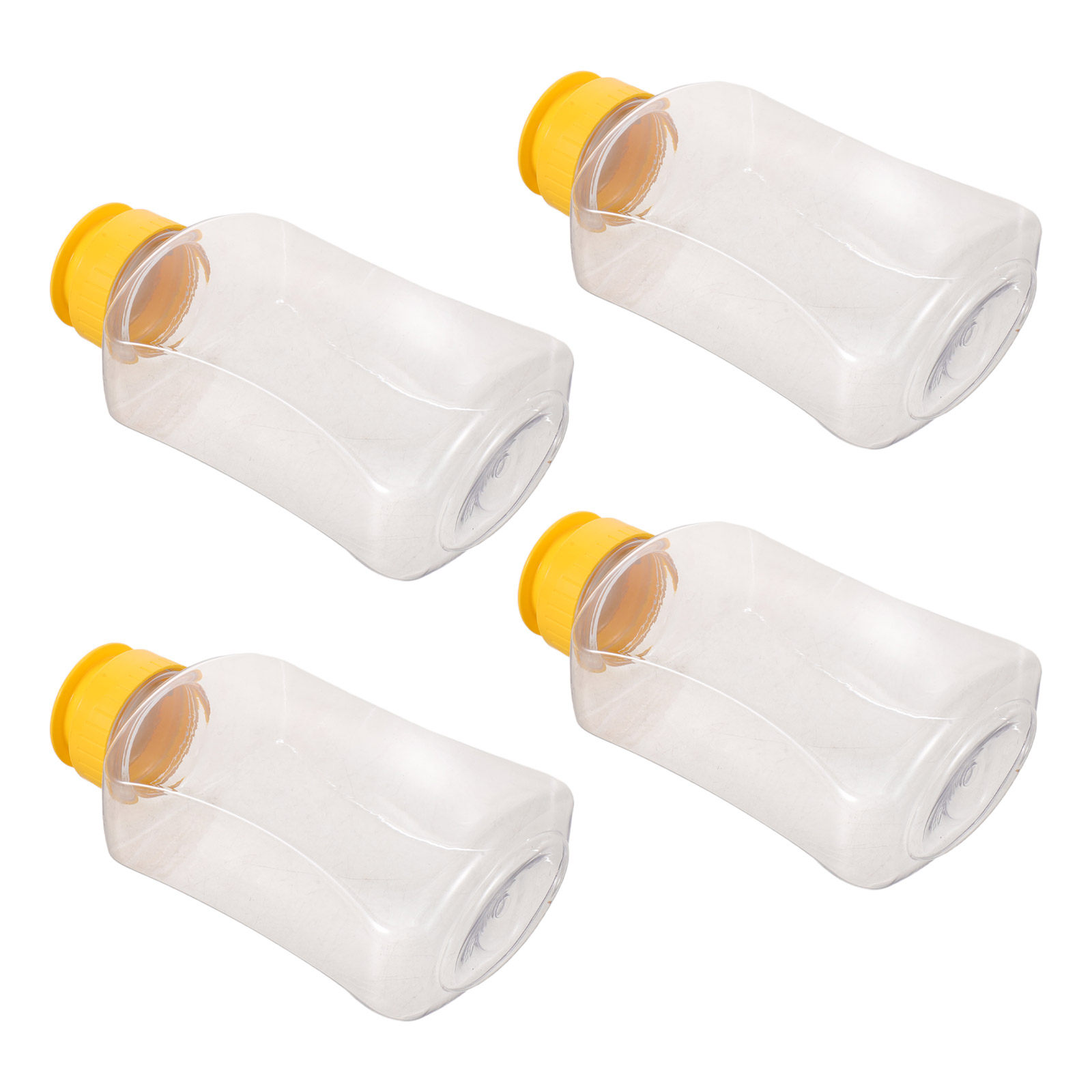 Reusable Bottle - 4 Adet Bal Sıkma Şişesi Plastik