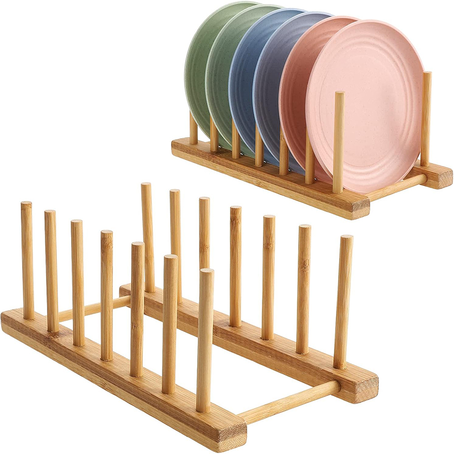 Bamboo Cutlery - 1 adet/2 adet Bambu Bulaşıklık, Plaka