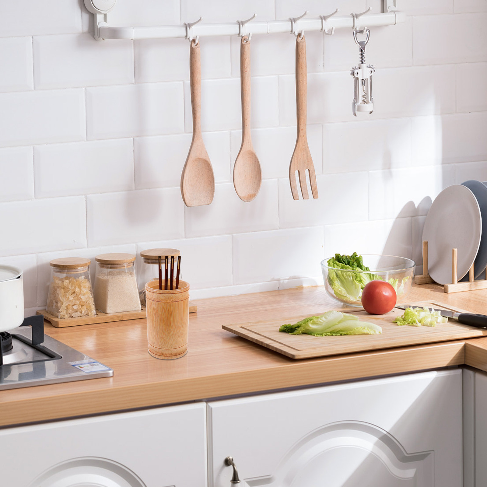 Bambu Çubuk Tutucu, Mutfak Eşy - Bamboo Cutlery incelemesi ve fiyatı