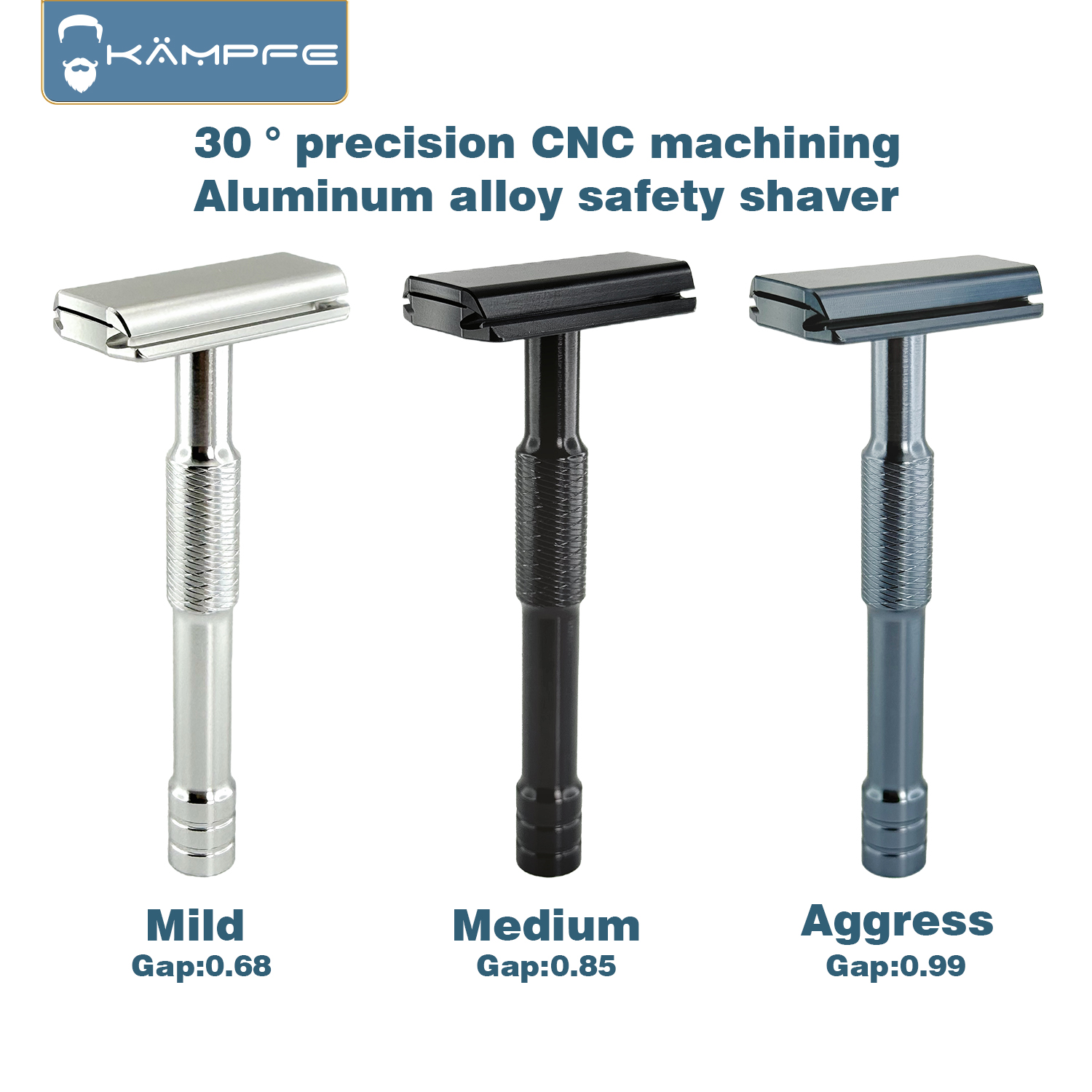 KAMPFE CNC Oyma Kapalı Tarak Ç - Safety Razor Handle incelemesi ve fiyatı
