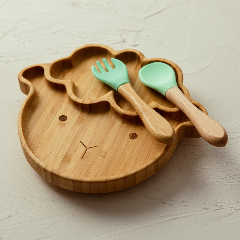 4 adet çocuk sofra emme plaka  - Bamboo Cutlery incelemesi ve fiyatı