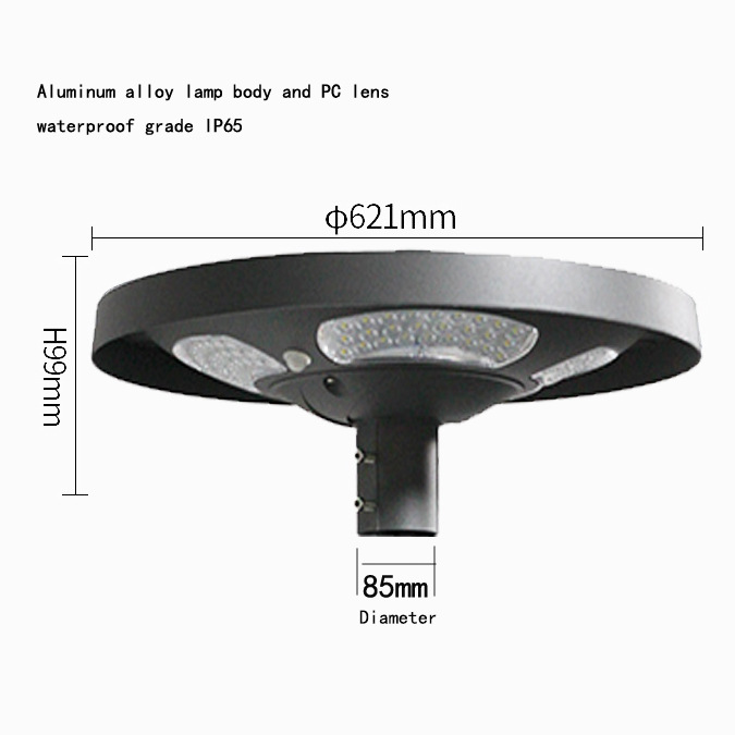Su geçirmez IP65 UFO Solar LED - Solar Garden Light incelemesi ve fiyatı