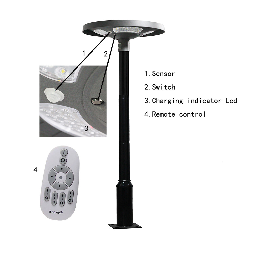 Su geçirmez IP65 UFO Solar LED - Solar Garden Light incelemesi ve fiyatı