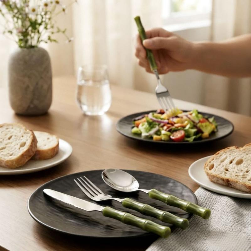 Bambu Saplı Akrilik 304 Paslan - Bamboo Cutlery incelemesi ve fiyatı
