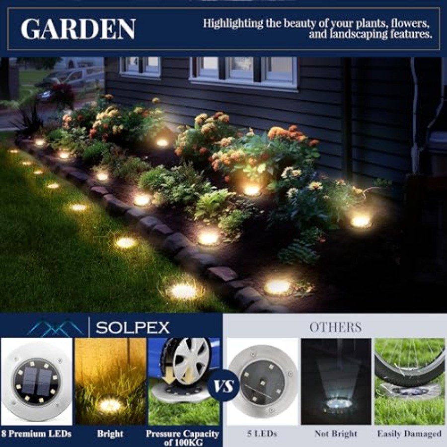 Güneş Enerjili Zemin Lambaları - Solar Garden Light incelemesi ve fiyatı