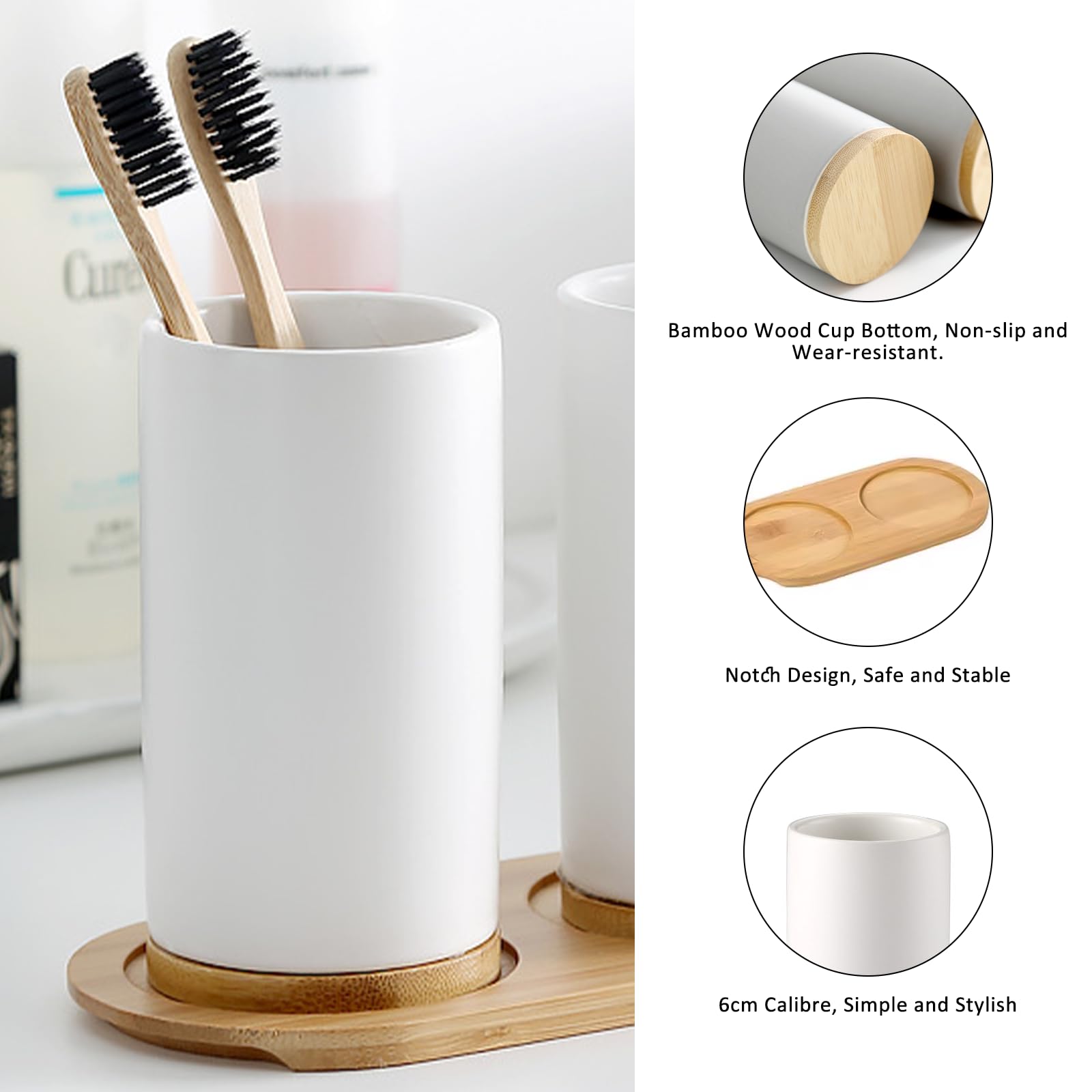 Seramik Banyo Seti İnce Cerami - Bamboo Toothbrush incelemesi ve fiyatı