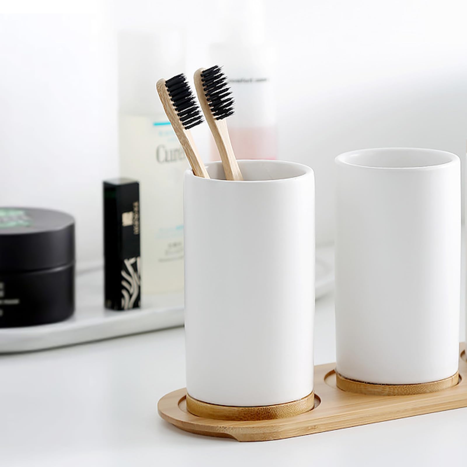 Seramik Banyo Seti İnce Cerami - Bamboo Toothbrush incelemesi ve fiyatı